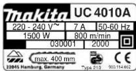 MAKITA UC3510A - SYMBOLE - 21