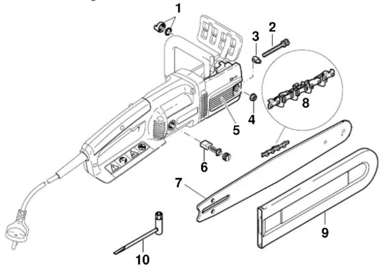 MAKITA UC3503A - Auszug aus der Ersatzteilliste - 2