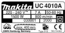 MAKITA UC3010A - SYMBOLE - 21
