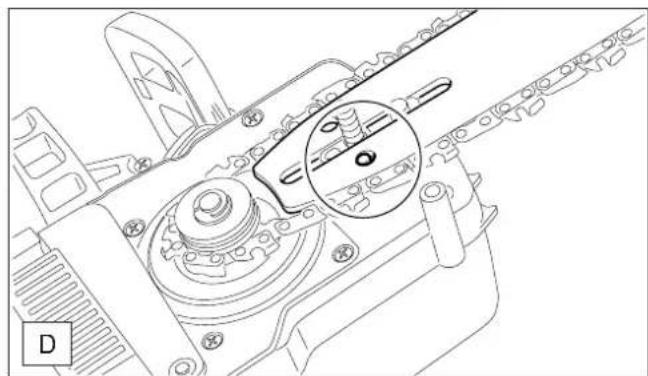 MAKITA UC3003A - Montering af sværd og savkæde - 8