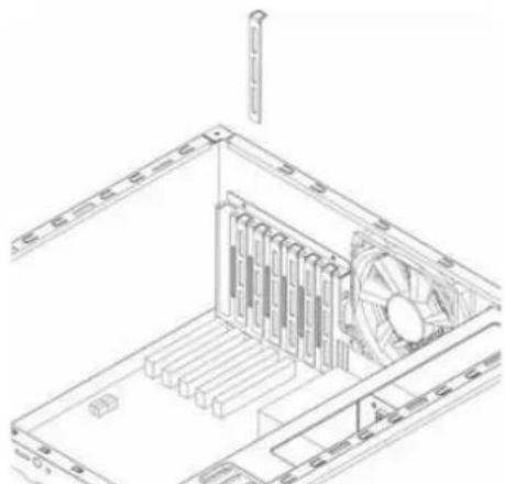 Sharkoon 8-Bay RAID-Station - eSATA slot bracket installation - 1