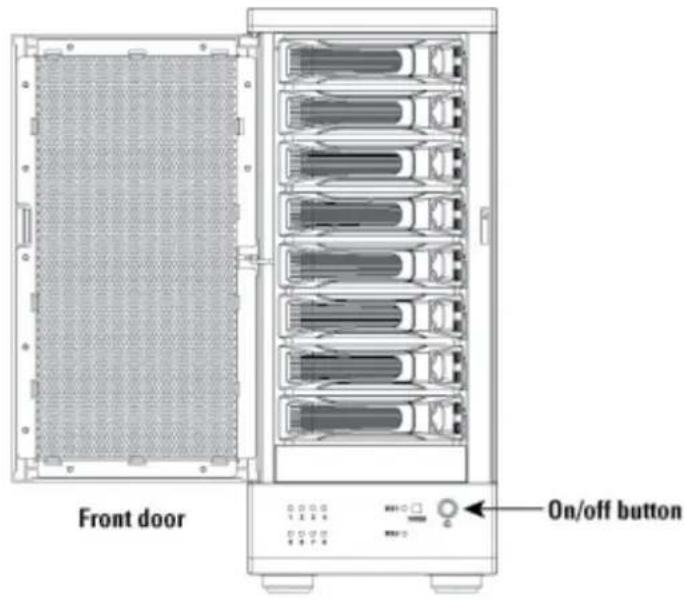 Front door On/off button