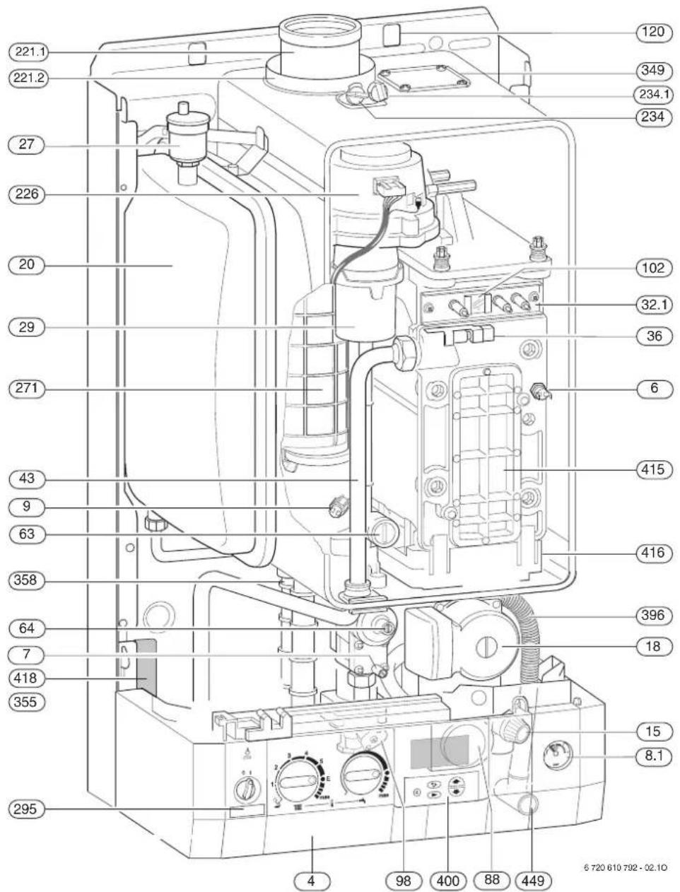 BOSCH CeraPur ZSBR 3-16 A 23 - Kedelopbygning - 1