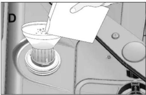 BEKO DUN 28430 X - Påfyldning af salt - 6