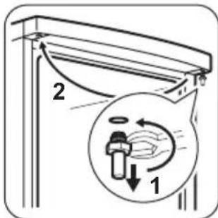 ZANUSSI ZFU 27400 XA - Cambio del sentido de apertura de la puerta - 2