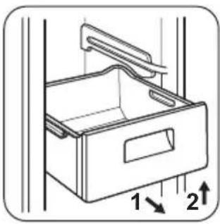 ZANUSSI ZFU 27400 XA - Remover os cestos de congelação do congelador - 1
