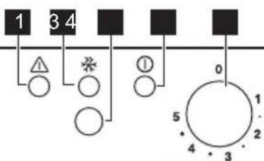 ZANUSSI ZFU 27400 XA - Panel de mandos - 1