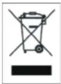 Symbol of a waste bin with crossed-out pipes and a blank rectangular bar below, indicating no waste or disposal.