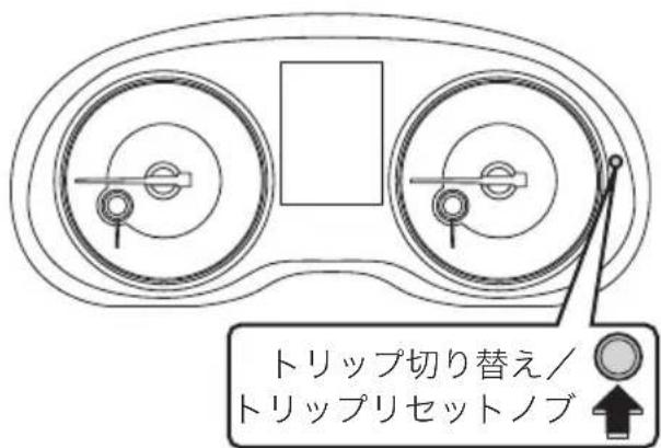 トリップ切り替え/ トリップリセットノブ