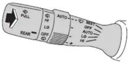 PULL HI LO OFF REAR AUTO MEST OFF AUTO LO HI
