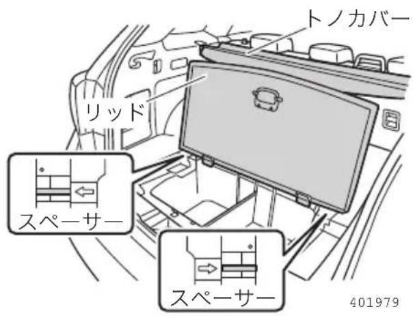 トノカバー リッド スペーサー スペーサー 401979