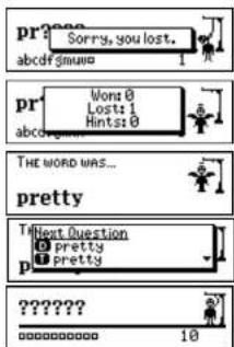 pr?one Sorry, you lost. abcdf:guwu pr Worst 0 Lost:1 Hints:0 abcogwnu THE WORD WAS... pretty I Next Question O pretty p I pretty ????? 000000000 10