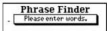 SEIKO ER6100 - ■ Phrase Finder - 1