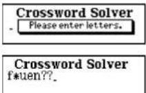 SEIKO ER6100 - ■ Crossword Solver - 1