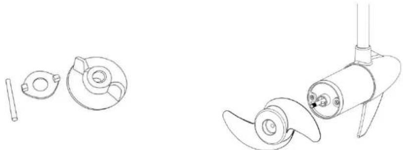 Talamex TM86 - How to (re)place the propeller - 1