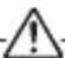 Diagram showing ear protection and signal connection with labeled components and warning symbol