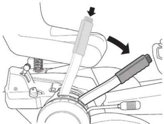 HUSQVARNA Rider 16 C - Løftehåndtag til klippeaggregatet - 2