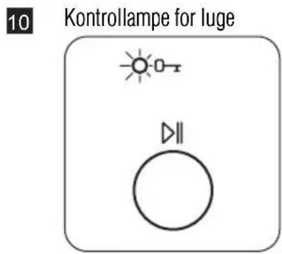 10 Kontrollampe for luge DII
