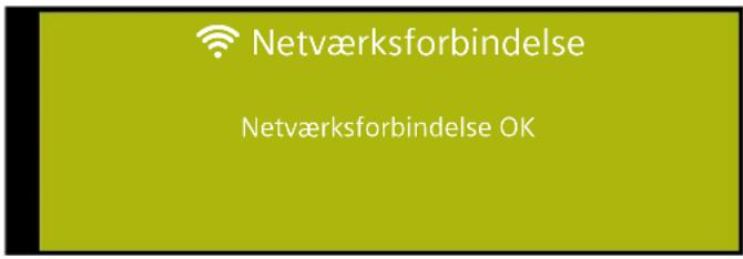 Netværksforbindelse Netværksforbindelse OK