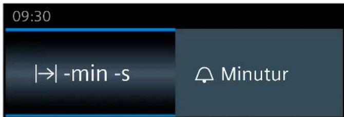 09:30 |→|-min -s Minutur