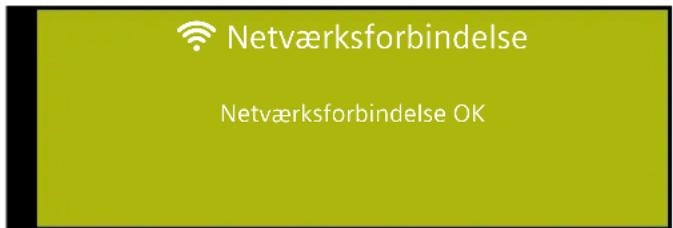Netværksforbindelse Netværksforbindelse OK