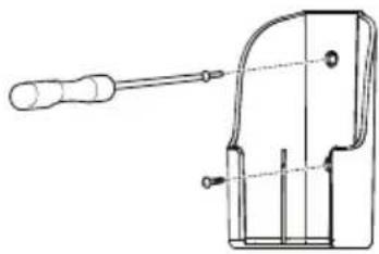 LG F09NAK.UL2 - Installering af holder til fjernbetjeningen - 1