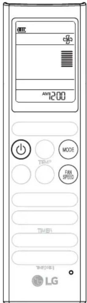 AM12:00 TEMP MODE FAN SPEED TIME LG