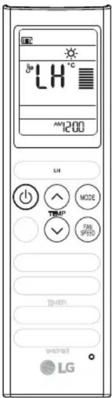 LH °C AM 12:00 LH MODE TEMP FAN SPEED OTHER LG