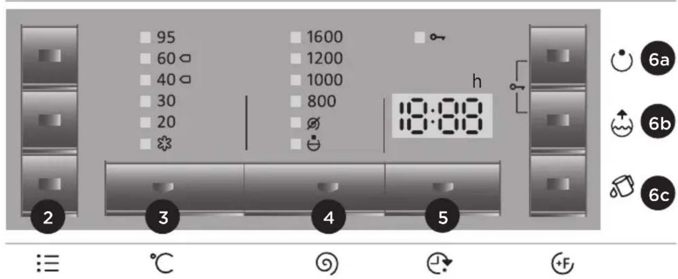 GORENJE WE864 - TRIN: VALG AF INDSTILLINGER - 1