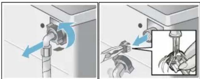 SIEMENS iQ300 WS12G160BY - Sien i vandtilløbet er tilstoppet - 2