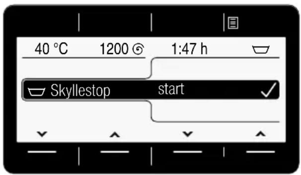 40 °C 1200 1:47 h Skyllestop start