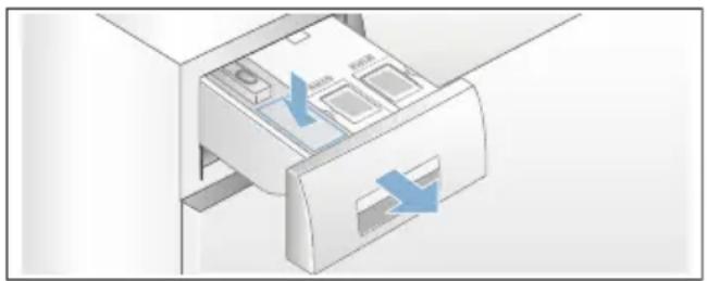 SIEMENS iQ800 WMH4Y8S9DN - Dosering og tilsætning af vaskemiddel: - 1