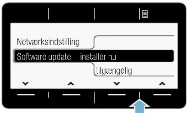 Netværksindstilling Software update installer nu tilgængelig