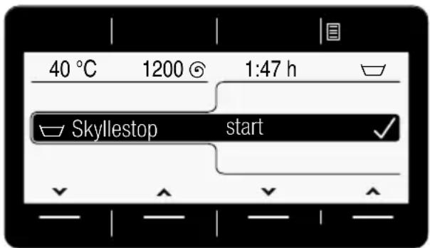 40 °C 1200 1:47 h Skyllestop start