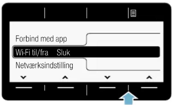 Forbind med app Wi-Fi til/fra Sluk Netværksindstilling