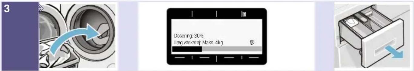 3 Dosering: 30% Ileg vasketij: Maks. 4kg