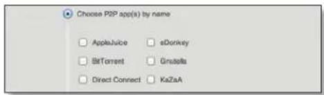 Choose PSP app(s) by name AppleJuice eDonkey BitTorrent Grudella Direct Connect KaZaA