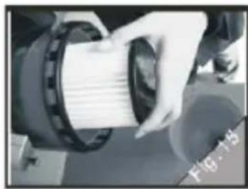 GoldMaster GVC-7503 - Cleaning or Replacing the HEPA filter - 3