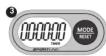 Sportline 340 DS - TO CLEAR ALL CURRENT PEDOMETER DATA: - 3