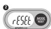 Sportline 340 DS - TO CLEAR ALL CURRENT PEDOMETER DATA: - 2