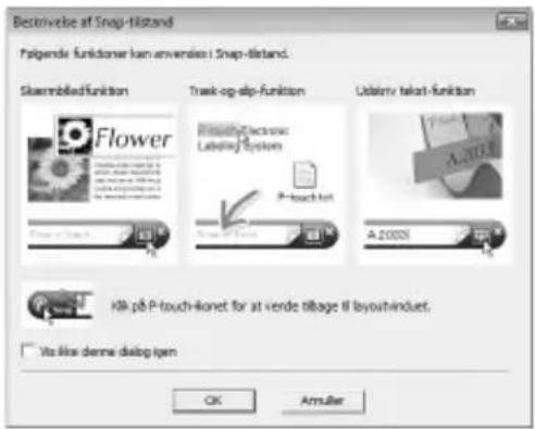BROTHER P-Touch PT7600 - Snap-tilstand - 1
