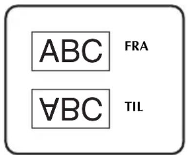 BROTHER P-Touch PT7500 - Udskrivning af spejlvendte labels - 1
