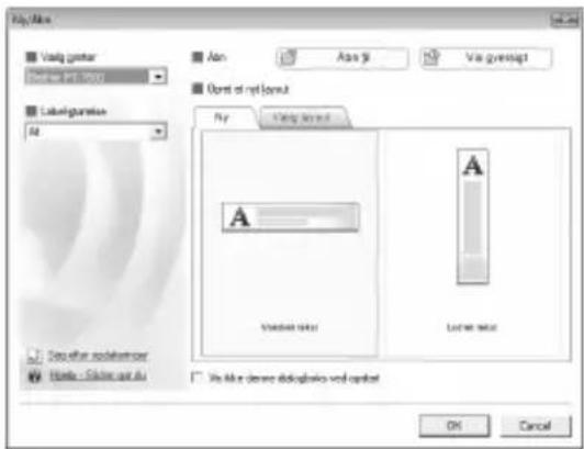 File/Ala Vasig grotar Delle en 19.000 Labeligmatie A2 Set of font Taste - Suisse avt AU An: An: 51 Via gyrenali Options of print format Air Vasig grotar A Vasig tisket Luther tisket View file deviceBIologics vrd capket OK Cancel