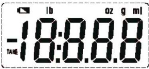 -18:00.00 TARE lb oz g ml