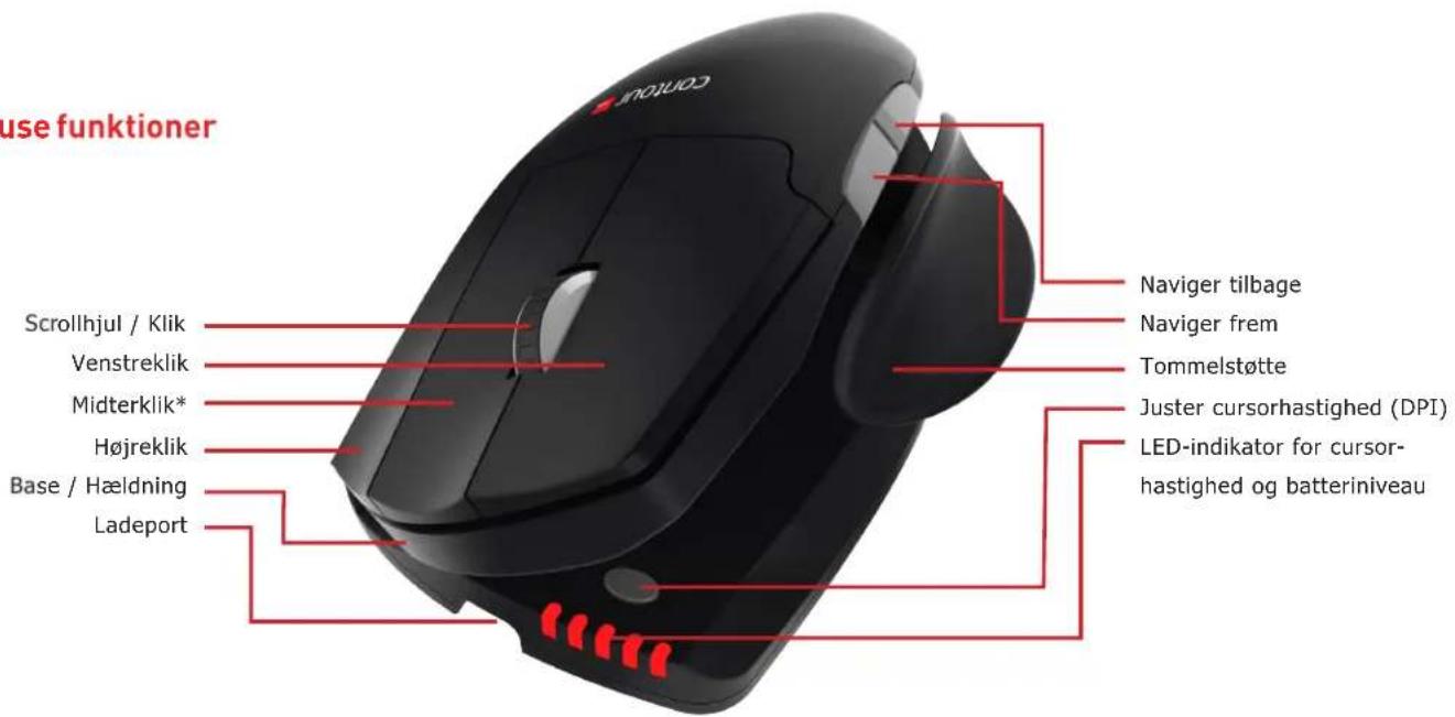 CONTOUR Wireless Unimouse - Unimouse funktioner - 1
