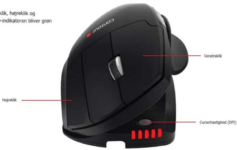 CONTOUR Wireless Unimouse - Opladning Midterklik til dobbeltklik - 4