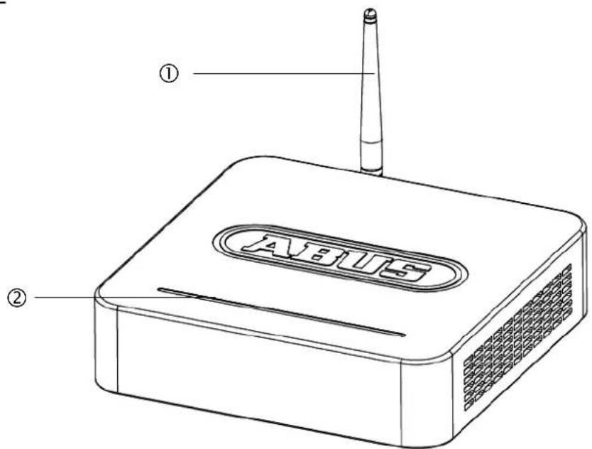 ABUS TVAC18000B - Beskrivelse af optageren - 1