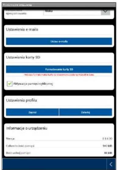 Ustawianie ustawia Wertu: opierjumswana: Nista Ustaw i-maila Ustaw i-maila Ustawiania e-maila Ustawia e-maila Ustawiania karty SD Formatowane karty SD Nictasi formata mate karty to wiatemans zusteni mazali w lase. Akytawacja parnęci cyklicznej Ustawiania profilu: Zywniz Zywniz Informacje o urządzeniu Wertu: 8.9.20 Cotownia i total parnego 940 MB Iowa i wiatej parnego 80 MB