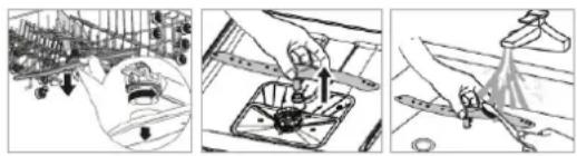 BOMANN GSP 862 - Cleaning the spray arms - 1