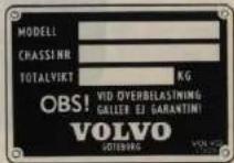 VOLVO L3314 (1963) - Typbeteckningar - 1